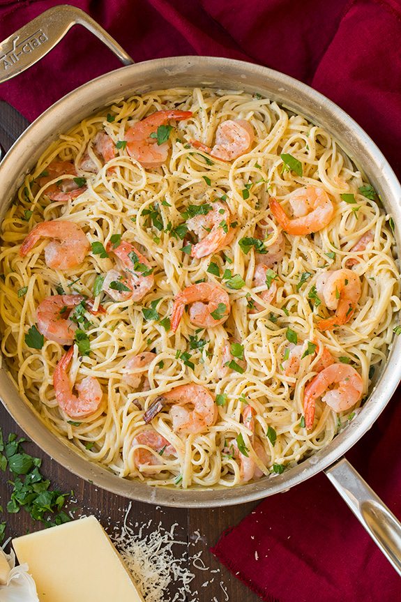 Beyond Busy: Nutritious & Versatile One Pan Creamy Shrimp Linguine